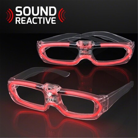 Endless Games Sound Activated Glasses, Red EN3342673